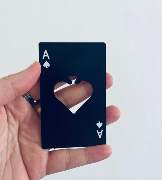 Card bottle opener
