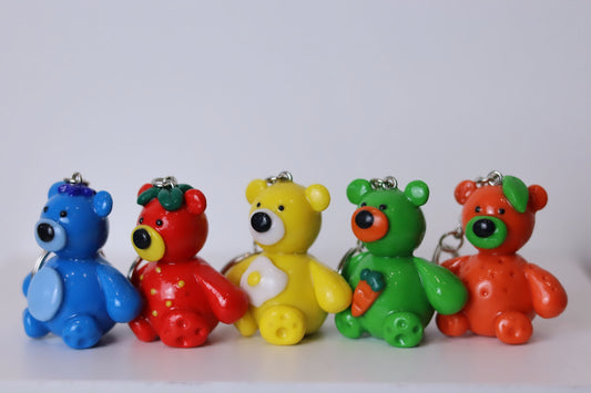 Foody bears keyring